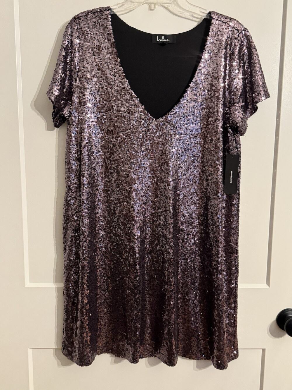 Lulus Light Up The Night Lined Lavender Dress Sz XL NWT party Special Occasion
